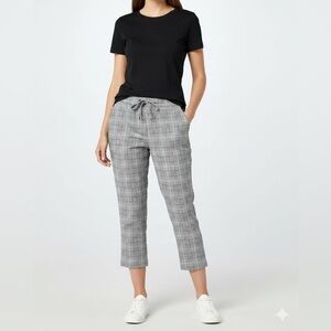 A New Day Kids Checkered Pants - Black and Gray